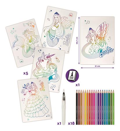 Akvarell festőkészlet, MAPED CREATIV "Barbie Aqua Art - Maxi Set"